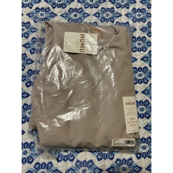 Show Me Your Mumu Chicago High Neck Gown Show Me The Ring Stretch Crepe M NEW C9 - Picture 2 of 5